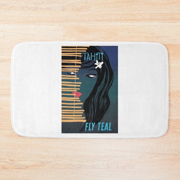 Artikelvorschau, 1958 TAHITI Fly Teal Airline Werbeplakat entworfen und verkauft von retrographics.