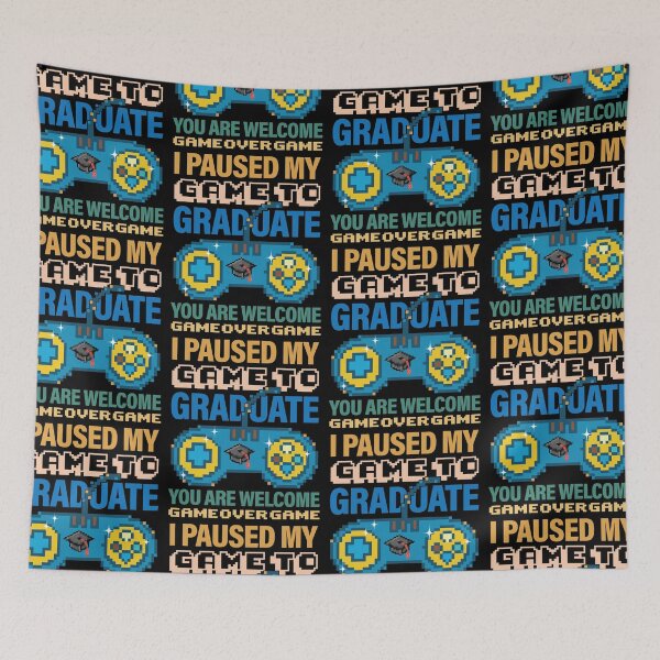 Item preview, I Paused My Game To Graduate | Level Up To Senior Graduate designed and sold by GravitiTees.