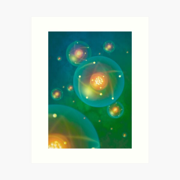 Atoms Art Print