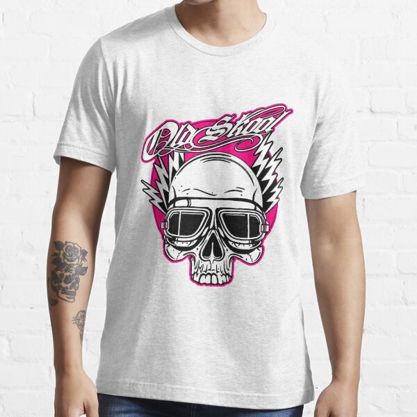 Old Skool Skull Design in Pink von Onkel Henrys Essential T-Shirt