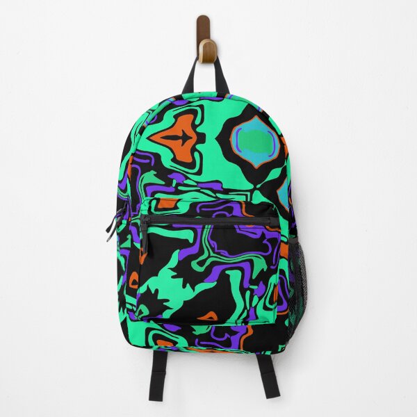 Item preview, Cosmic Carnival Green Purple Orange Blue Black designed and sold by Sector18.