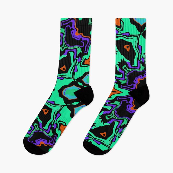 Item preview, Cosmic Carnival Green Purple Orange Blue Black designed and sold by Sector18.