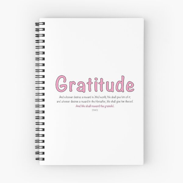 Item preview, Pink gratitude with quran verse about gratitude designed and sold by Ninja Design Printable.