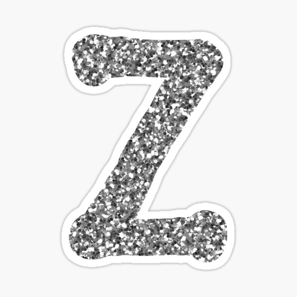 letter z glitter stickers redbubble