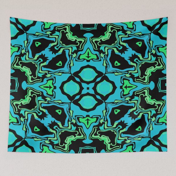 Item preview, Carnaval Cósmico Celeste Verde Amarillo Negro designed and sold by Sector18.