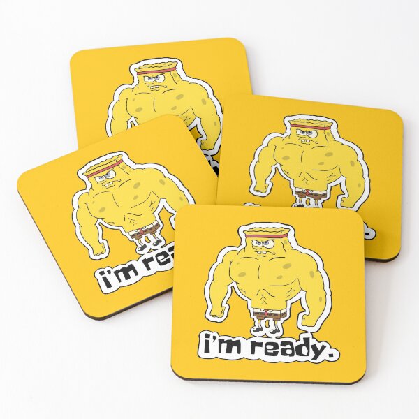 Item preview, “I’m ready” Buff Spongebob  designed and sold by Cyanne Jones.