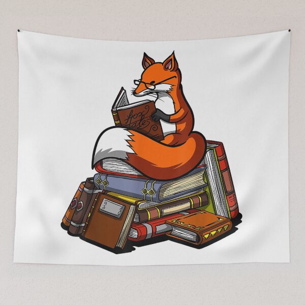 Artikelvorschau, Foxy Reader Fox Lesedesign entworfen und verkauft von boopsblunt.