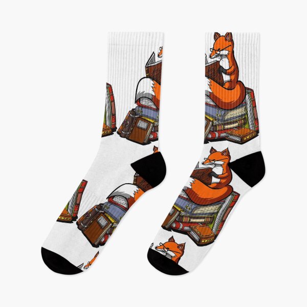 Artikelvorschau, Foxy Reader Fox Lesedesign entworfen und verkauft von boopsblunt.