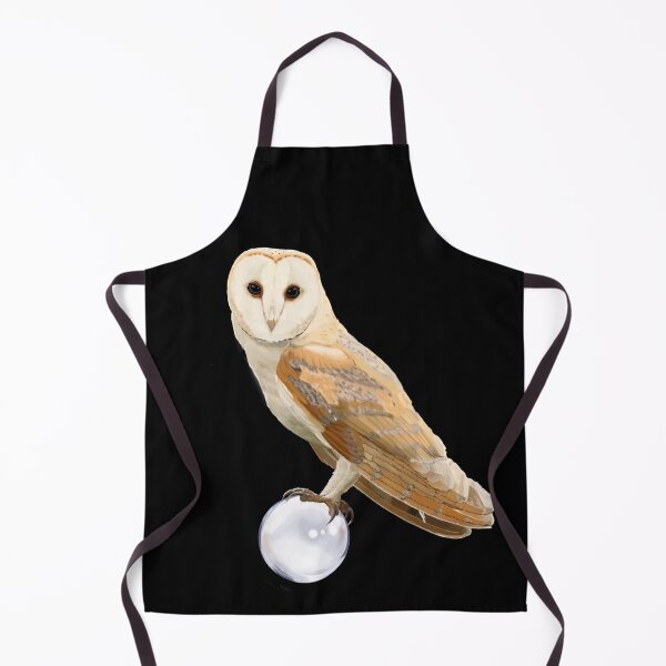 Item preview, Barn Owl Perched on a Glass Ball designed and sold by TinkerandBone.