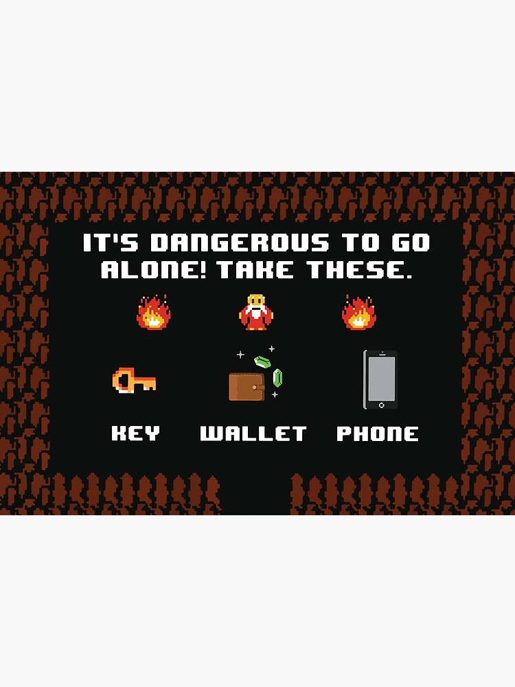 Disover Its dangerous to go alone take these, 8bit Retro Classic Game Fan Lover Gift, Wedding House Warming Gift Idea, Nerds and Geeks gift Bath Mat