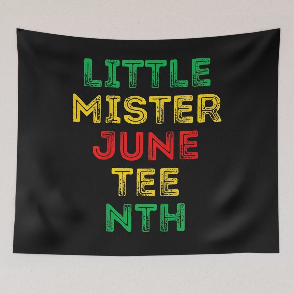 Item preview, Kids Little Mister Juneteenth Funny Black Boy Toddler Baby Boys T-Shirt designed and sold by Lukifo-Amity.
