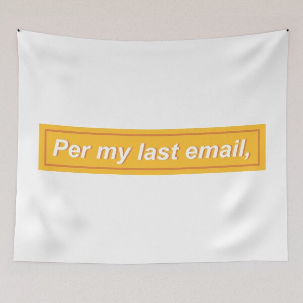 Item preview, Per my last email, - Yellow designed and sold by DianaHumble.