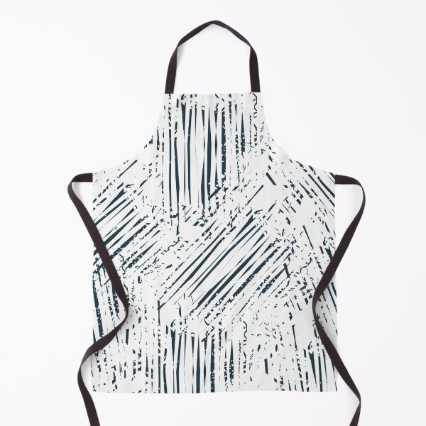 Item preview, White and Black Scattered Abstract Lines Pattern designed and sold by Sohee Jin.