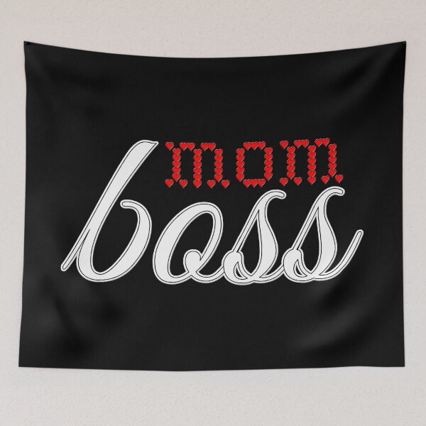 Item preview, MOM Boss V.2 red white heart - Mother's Day gift designed and sold by ekniLBerlin.