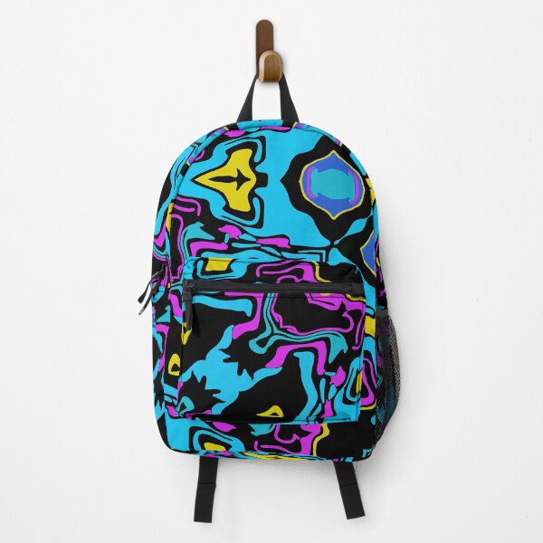 Item preview, Cosmic Carnival Light Blue Yellow Pink Black designed and sold by Sector18.