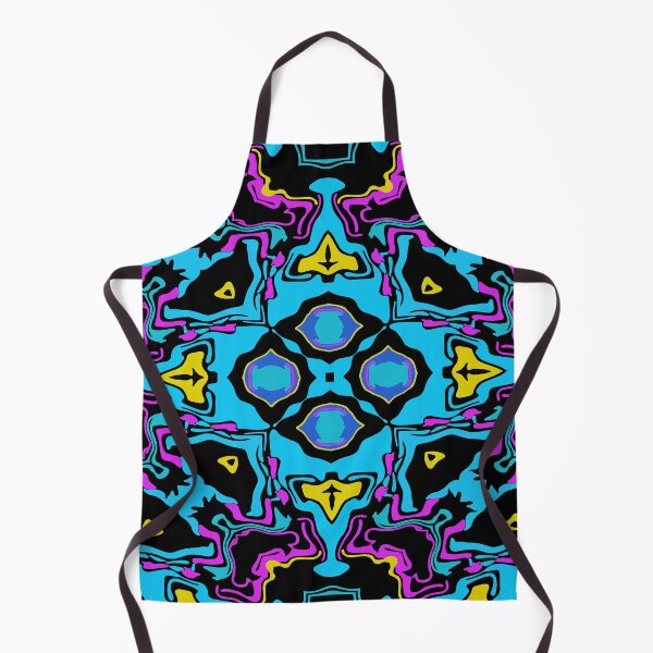 Item preview, Cosmic Carnival Light Blue Yellow Pink Black designed and sold by Sector18.