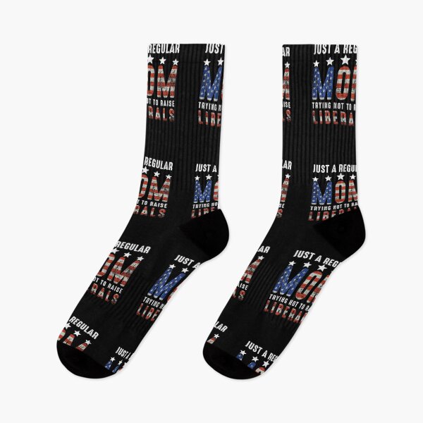 Item preview, Just A Regular Mom Trying Not To Raise Liberals US Flag designed and sold by jackbellart.