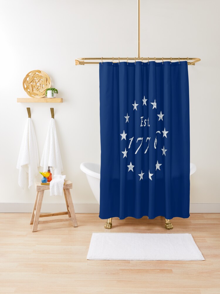Details about   4th of July Shower Curtain Vintage Americana Print for Bathroom 