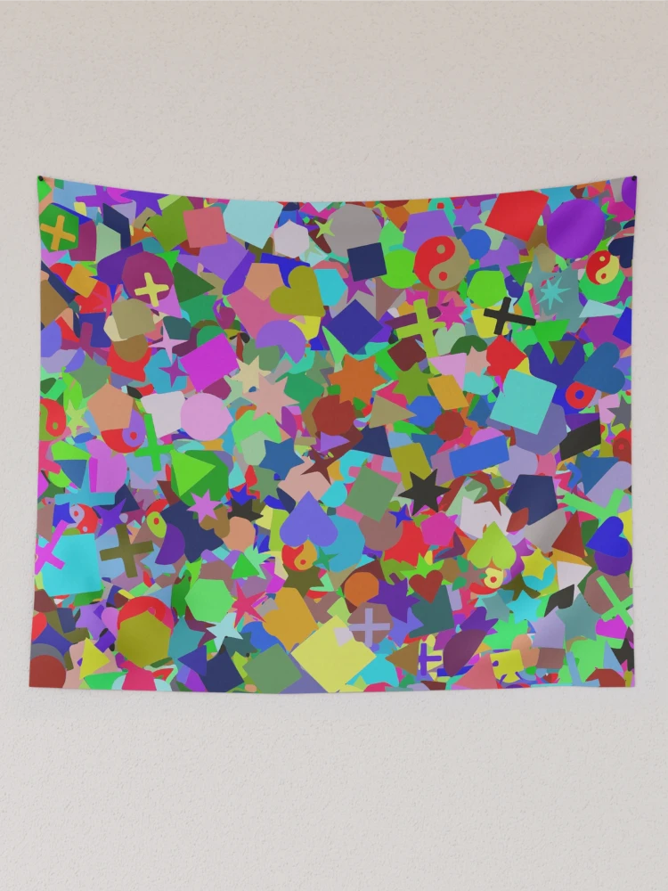 Thumbnail 2 of 3, Tapestry, Colorful Random Pattern designed and sold by CBNetwork.