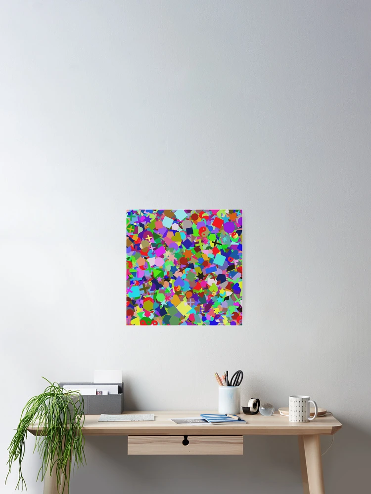 Thumbnail 2 of 3, Poster, Colorful Random Pattern designed and sold by CBNetwork.