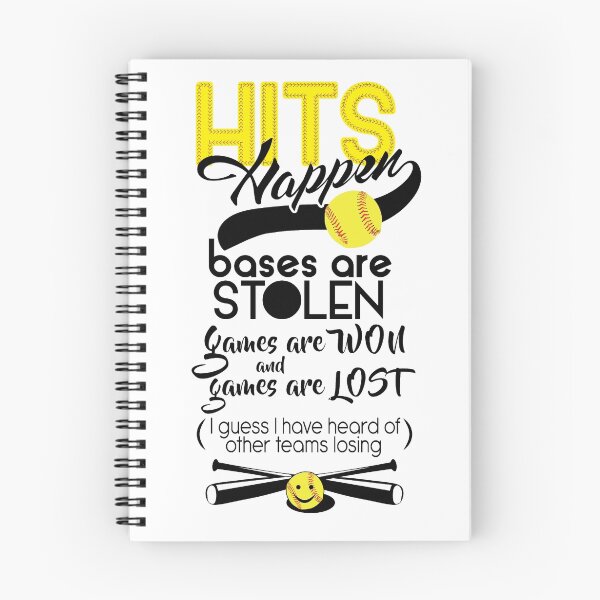 Item preview, softball, Hits Happen designed and sold by SleeplessLady.