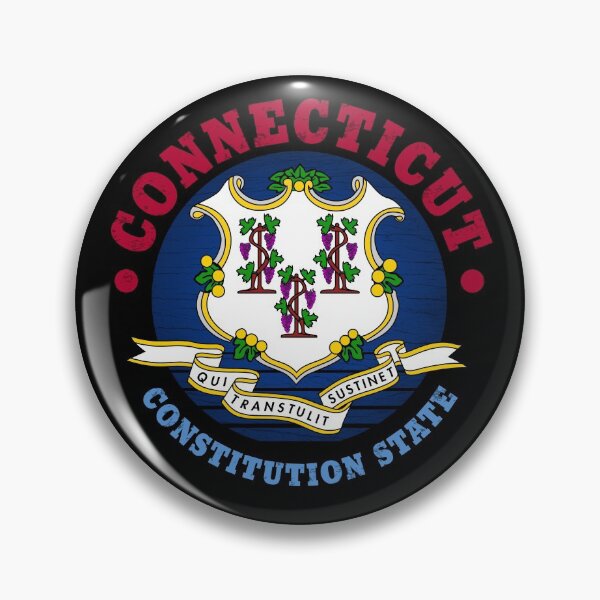Item preview, CONNECTICUT CONSTITUTION STATE FLAG designed and sold by Madjack Tees Kiwi SuperStore.