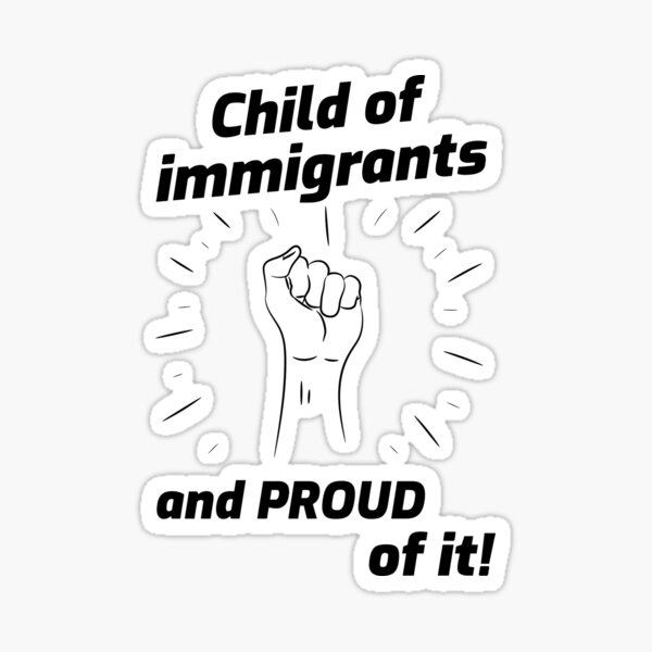 Aperçu de l'œuvre Enfant d'immigrés et FIER de ça! créée et vendue par DreamWearin.
