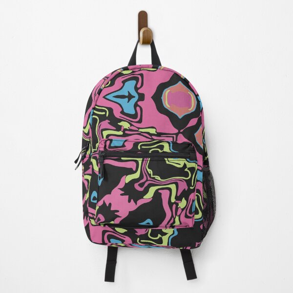 Item preview, Cosmic Carnival Pink Blue Yellow Orange Black designed and sold by Sector18.