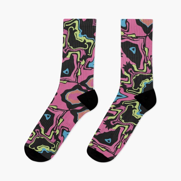 Item preview, Cosmic Carnival Pink Blue Yellow Orange Black designed and sold by Sector18.