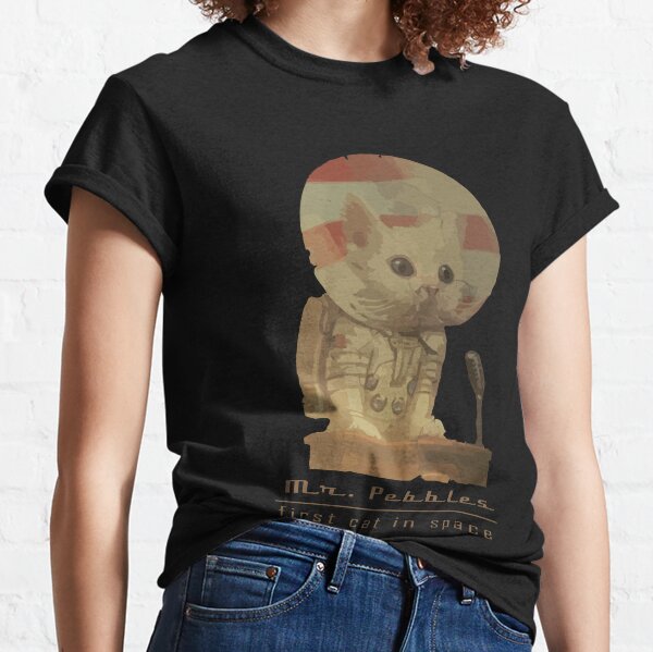 Mr. Pebbles - The first cat in space! Classic T-Shirt