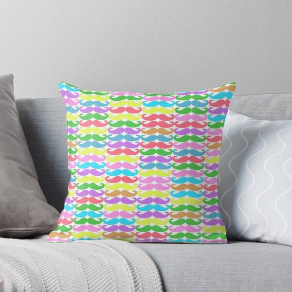 Item preview, Colorful moustache pattern designed and sold by limitlezz.