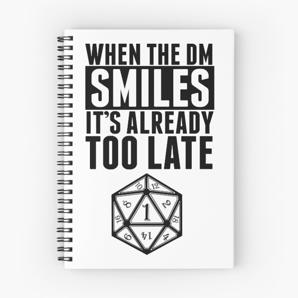 Item preview, When The DM Smiles Its Already Too Late designed and sold by TheShirtLounge.
