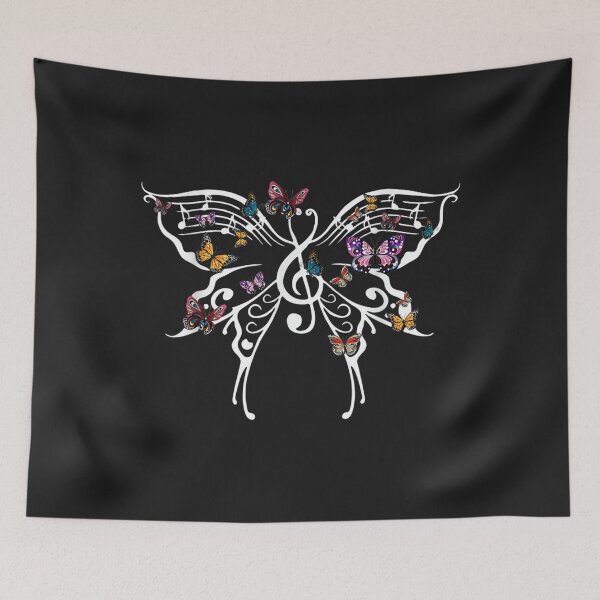 Item preview, Butterfly Art Music Note Music Teacher Lover Funny Insects TShirt56 designed and sold by susanpamel.