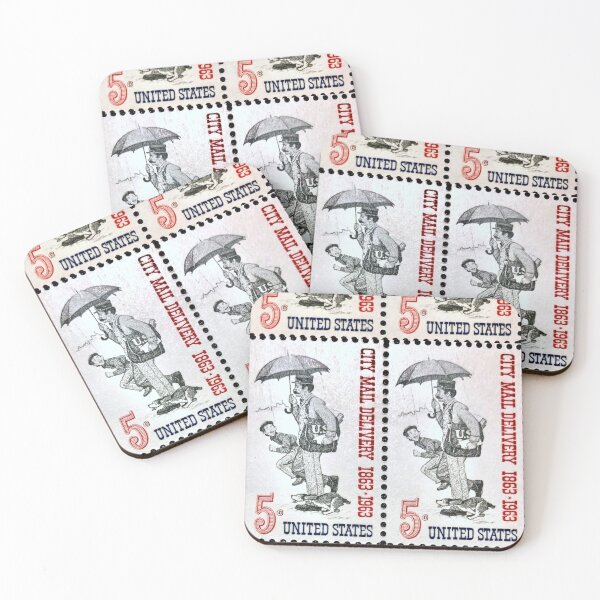 Item preview, City Mail Delivery 1971 Vintage Postage Stamp designed and sold by Factory57.