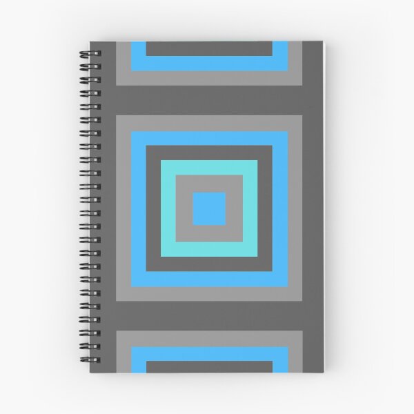 Item preview, Turquoise and Grey Squares designed and sold by JazzPWall.