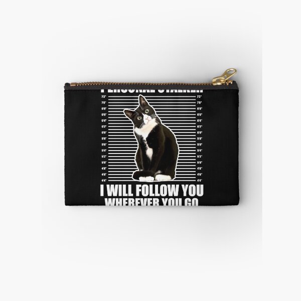 Item preview, Tuxedo Cat Personal Stalker Funny Cat Kitten Lovers Gift designed and sold by teest2209.