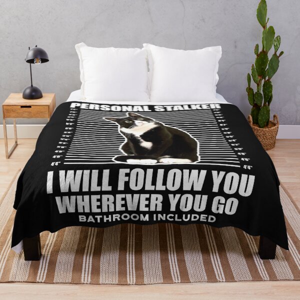 Item preview, Tuxedo Cat Personal Stalker Funny Cat Kitten Lovers Gift designed and sold by teest2209.
