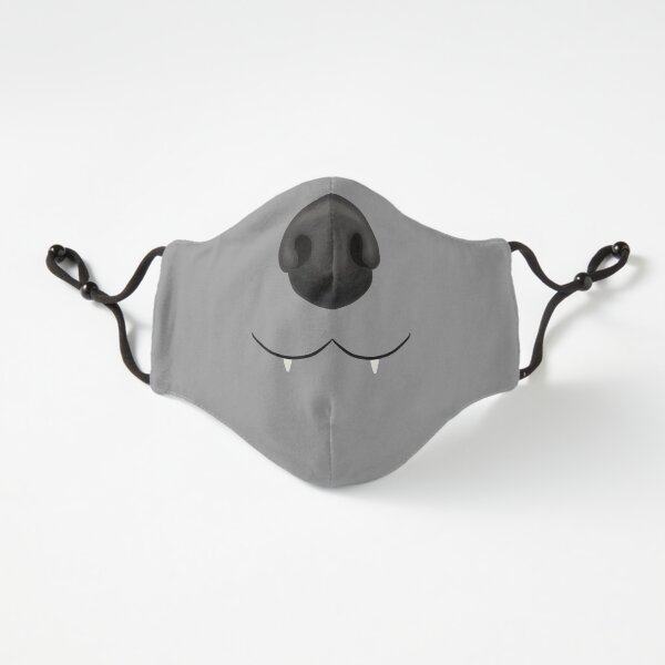 Cute Dog Face Mask Design C Fitted 3-Layer