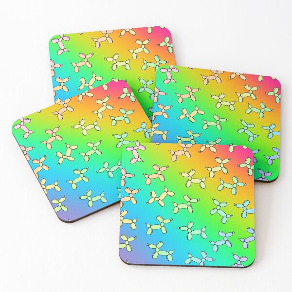 Item preview, Super Colorful Balloon Dogs Print! (Double Rainbow Gradient) designed and sold by KelseyLovelle.