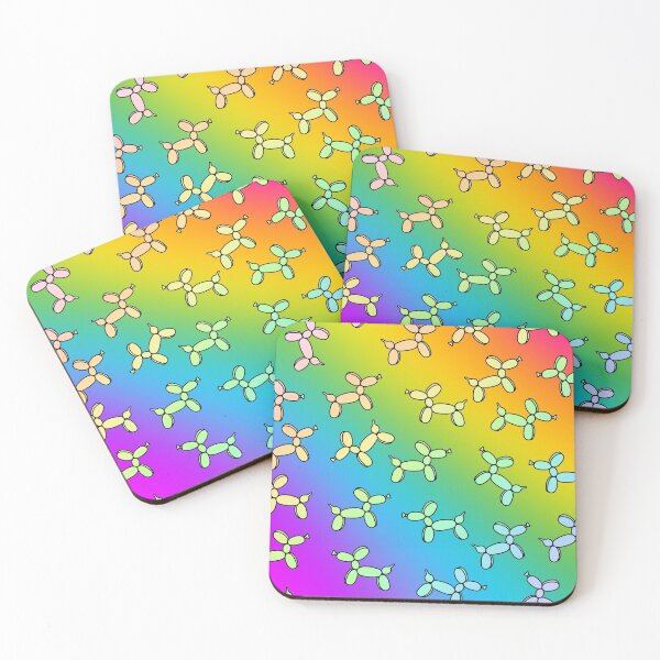 Item preview, Super Colorful Balloon Dogs Print! (Double Rainbow Gradient) designed and sold by KelseyLovelle.