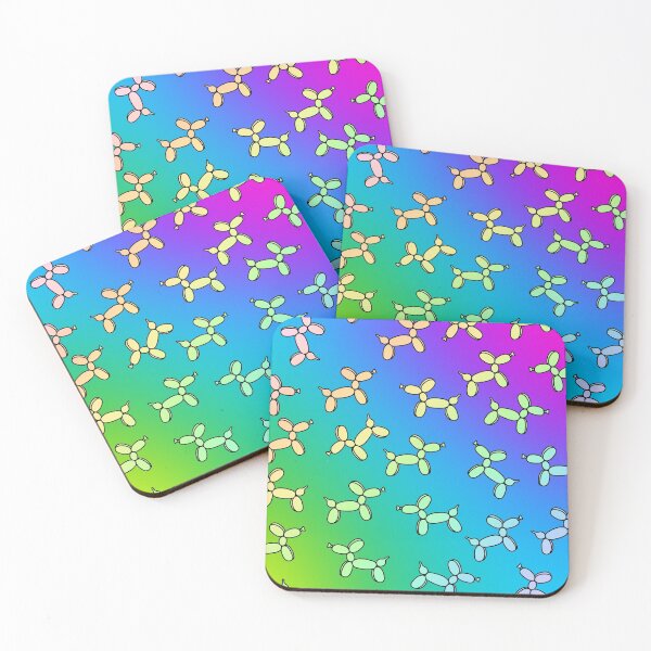 Item preview, Super Colorful Balloon Dogs Print! (Double Rainbow Gradient) designed and sold by KelseyLovelle.