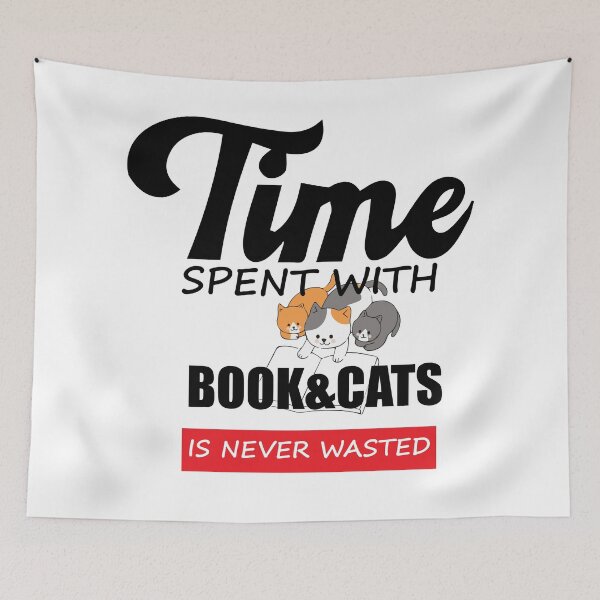 Item preview, Time spent with book & cats i never wasted classic t-shirt designed and sold by Artezia.