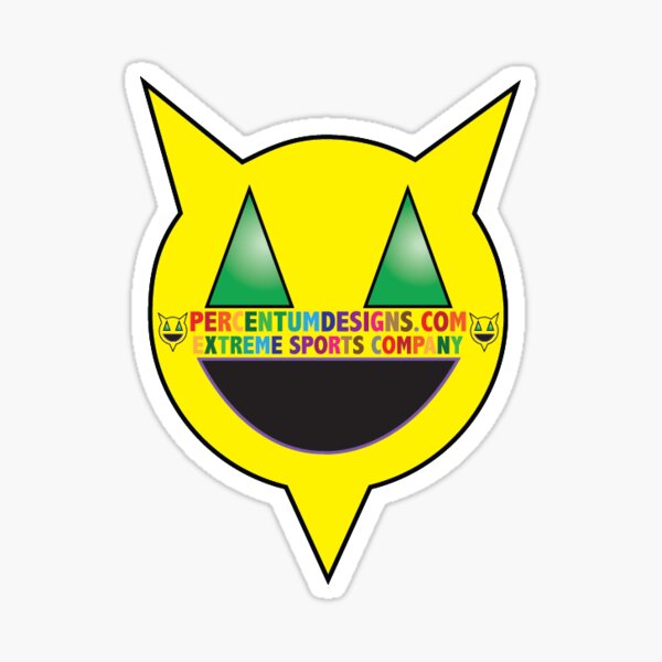PERCENTUM DESIGNS LOGO WITH TEXT Sticker