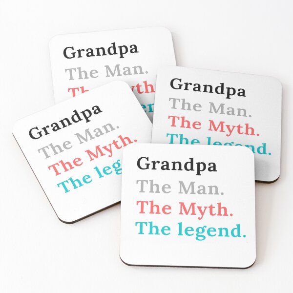 Item preview, Grandpa the man the myth the legend, grandpa gift designed and sold by Ammar-the-goat.