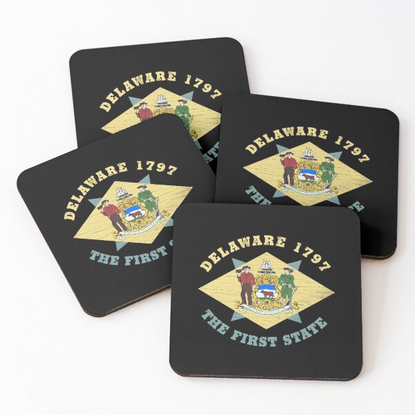 Item preview, DELAWARE 1797 THE FIRST STATE FLAG designed and sold by Madjack Tees Kiwi SuperStore.