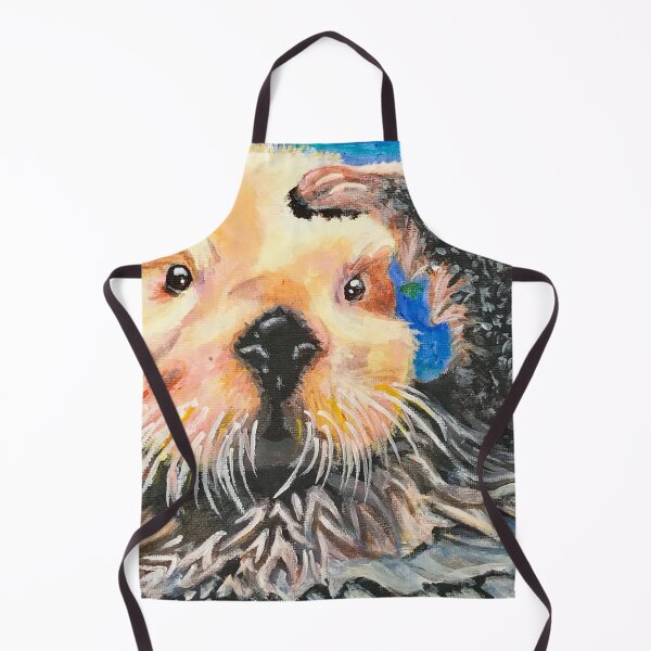 Artikelvorschau, Flauschige Seeotter-Acrylmalerei entworfen und verkauft von Lady-Lilac.