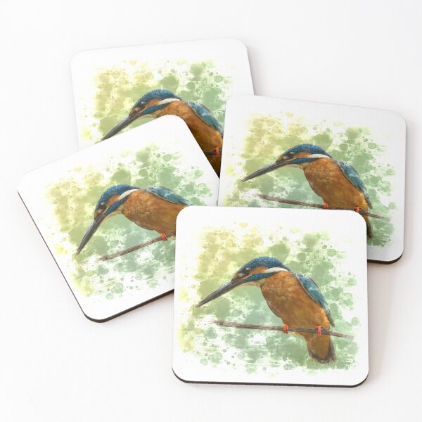 Item preview, Side view of colorful Common kingfisher  designed and sold by Soban Raj.