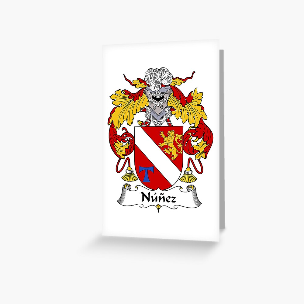 Tarjetas de felicitación «Escudo de armas de Nunez / cresta de la