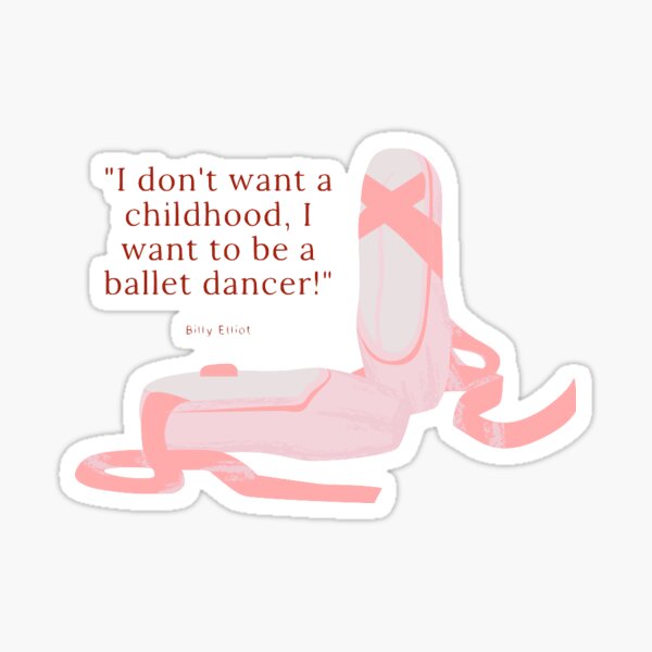 Billy Elliot Ballet Shoes Sticker