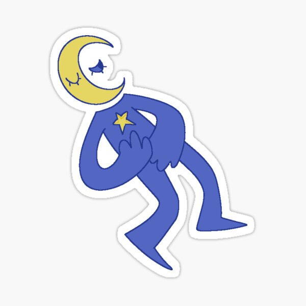 Nighttime Man Sticker